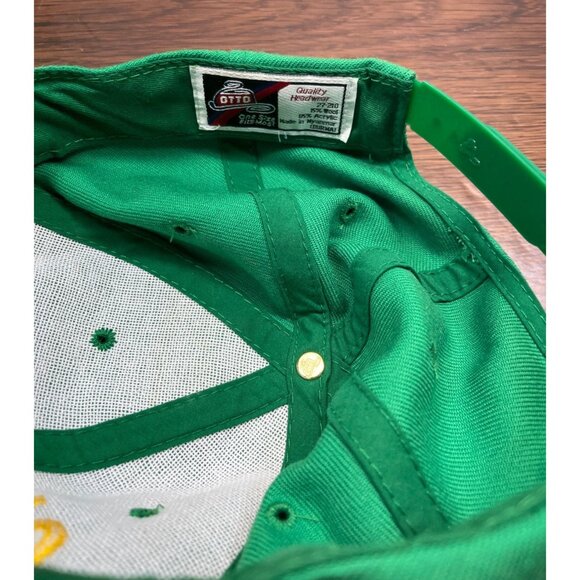 Vintage Classics Green Baseball Cap With Adjustable Strap Otto Gold Embroidery - Picture 6 of 8